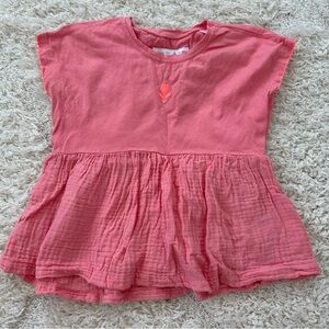 Zara Embroidered Texture Combination Tee